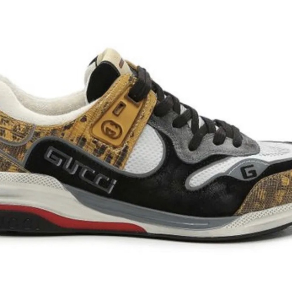 Gucci Black Ultrapace Sneaker Size 7 NIB - Picture 6 of 8